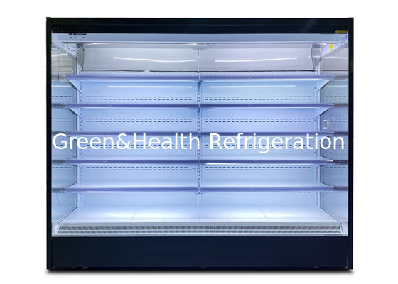 preto vegetal do ângulo direito de equipamento de refrigeração do refrigerador 1000L aberto comercial