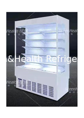 Front Shop Drinks Display Chiller aberto vertical Multideck para o restaurante