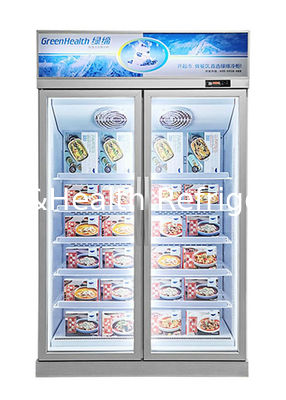 Fã que refrigera o congelador congelado da exposição do refrigerador do alimento para o supermercado