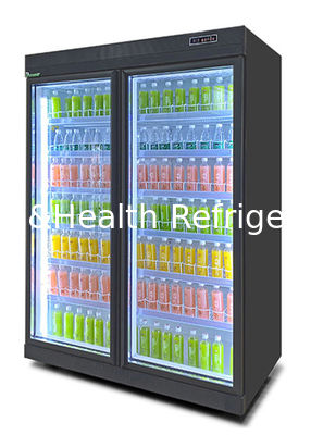 Refrigerador de bebidas de vidro com portas giratórias com serviço personalizado