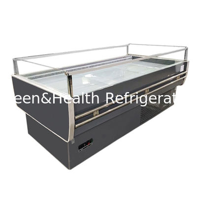 Resfriador de exibição de frutas de conservação refrigerado para alimentos para loja tipo aberto