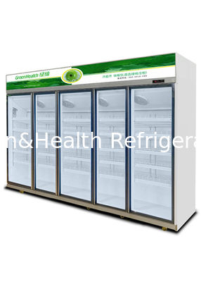 Refrigerador de bebidas de supermercado da moda para alimentos frescos