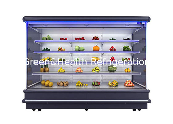Preço de fábrica Loja de frutas Refrigerador vertical aberto frontal para supermercado