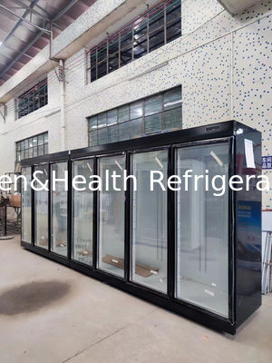 Capacidade vertical refrigerar de ar Front Glass Door Cooler High de R22a para bebidas