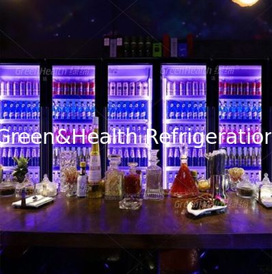 Auto refrigerador comercial reencadernado da exposição da porta de balanço para bebidas da bebida da cola