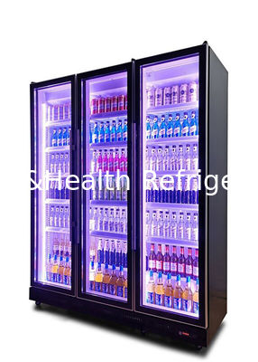 Refrigerador vertical da mostra dos armários mais frios da cerveja do comércio de R404a para a bebida