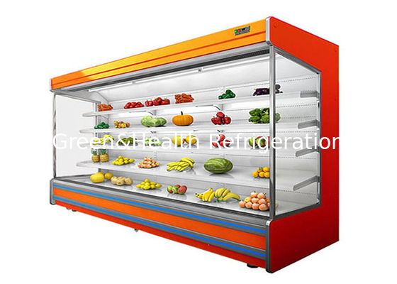 Refrigerador aberto do ar da exposição suporte comercial da cremalheira do congelador da exposição R22 do multi para vegetais de frutos