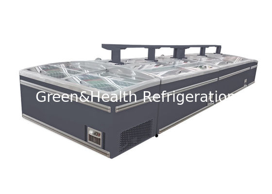 Mostra comercial do gelado do congelador da exposição de um comprimento de 2,5 medidores