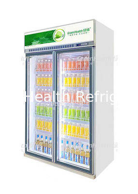 Motor no refrigerador superior da exposição das bebidas frescas do inversor com diodo emissor de luz
