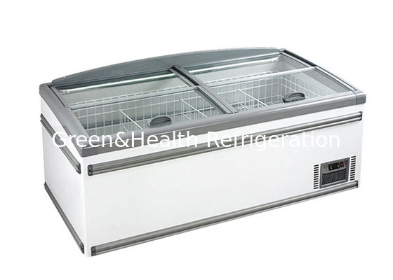 Eficiência elevada comercial do congelador da ilha do supermercado da liga