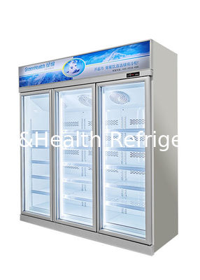 Automático degele o refrigerador comercial do gelado da bebida do congelador R290 da exposição