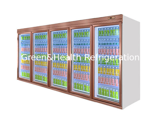 mostra de vidro remota Champagne White do refrigerador da bebida da porta 2250L