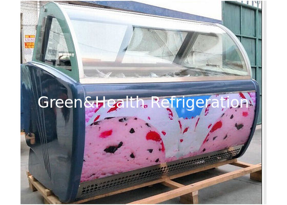 Bandejas comerciais Frost do congelador 12 da exposição do gelado de Gelato livre