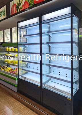 refrigerador de 1.25m Mini Open Type Integrated Merchandise para o supermercado