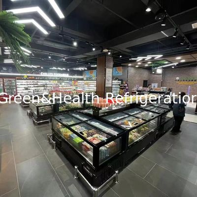 Compre um freezer comercial de grande capacidade com interior de alumínio de -18~-22 graus de descongelamento automático