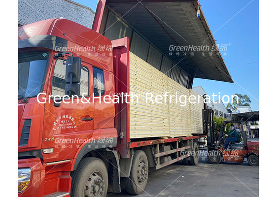 Automático descongelamento congelador quarto frio para carne camarão camarão armazenamento caminhar em fresco