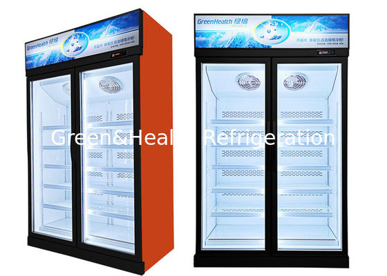 444L Hipermercado Free Standing Freezer Display Refrigerador Vitrine