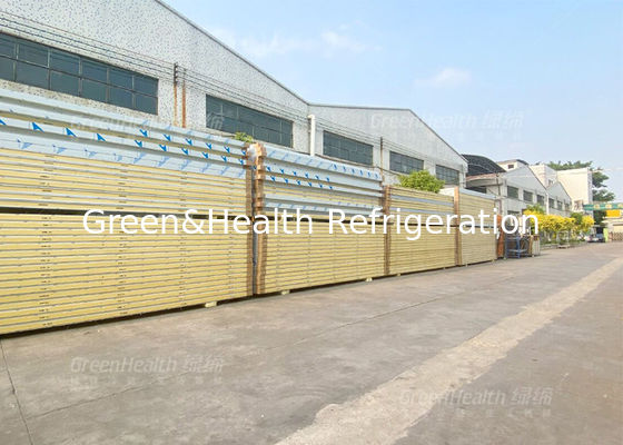 Sala de armazenamento a frio de painéis de sanduíche de poliuretano para piso e parede