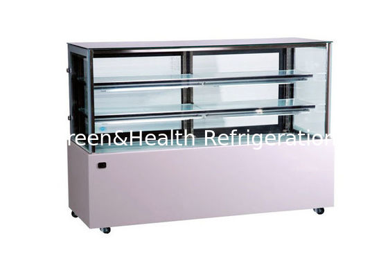 4 pés quadrados Glass Cake Display Chiller Patisserie Bakery Display Case