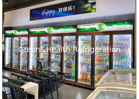 1000L Stand Back Bar Cooler Display Vertical Refrigerador Prateleira ajustável Para cerveja bebida fria