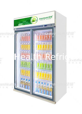 2000 litros porta de vidro comercial frigorífico vertical para loja sistema de refrigeração refrigerador de exibição de bebidas