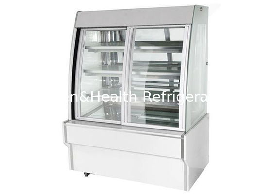Refrigerador de bolo vertical de temperatura única Vitrine de padaria comercial