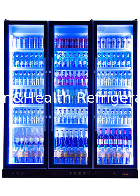 660L Commercial Display Freezer Verde Health Dazzle Negro Frigorífico