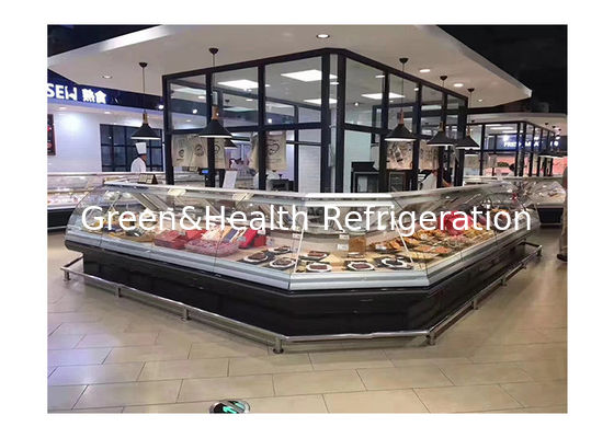 Commercial Grande Display de Carne Fresca Congelador Display Refrigerador