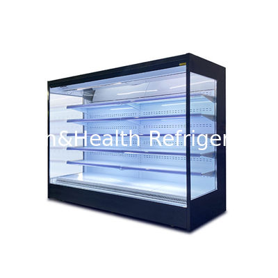 R22 Refrigerador de display aberto multi-deck com 4 prateleiras e 5 espaços de display