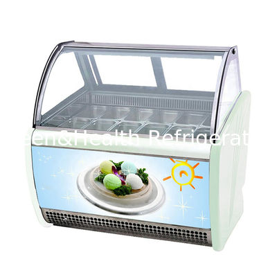 Container de armazenamento versátil Gelato display Freezer para diferentes tipos de sobremesas congeladas