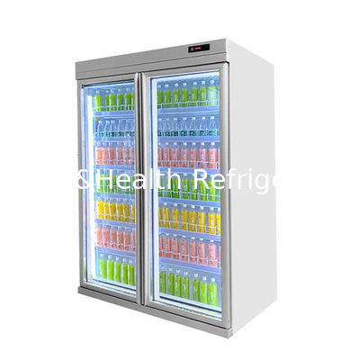 Advanced Multi Glass Doors Display Freezer com 6 camadas de prateleira ajustável
