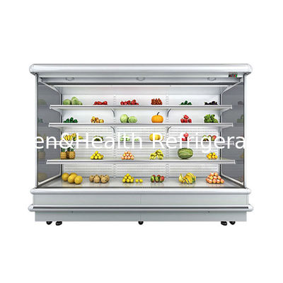 10M Vitrine de produtos lácteos Bebidas Display Frigorífico Multideck Open Chiller