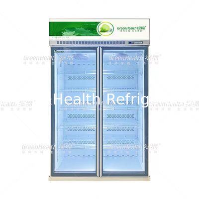 5 camadas 2087L Capacidade Temperatura 2~8°C Refrigerador vertical de exibição de bebidas