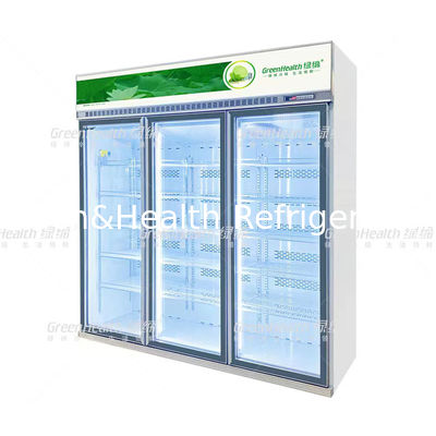 Refrigerador de Bebidas Comercial Refrigerador de Portas de Vidro Com Compressor Cubigel Inverter