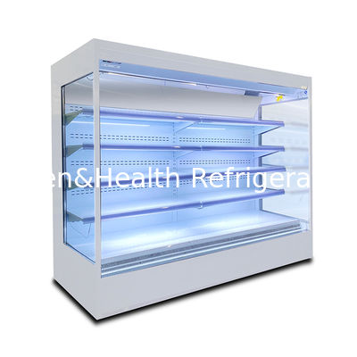 Display aberto Frigorífico Refrigerante para alimentos e bebidas frescos Display temperatura 2-8C