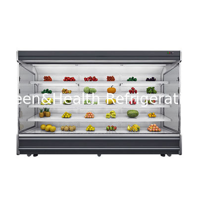 Refrigerador comercial de vários andares com 4 prateleiras 5 espaços de exibição Iluminação LED e refrigerante R22