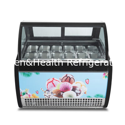 Gelato Display Vitrine Freezer Desktop Mesa Mini gelado geladeira