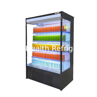 220V/50Hz Commercial Multideck Beverage Milk Display Frente aberta Chiller