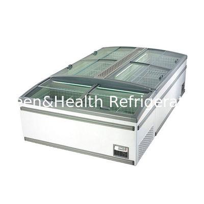 Frigorífico comercial de cor branca Frigorífico de caixa com porta lateral para supermercado