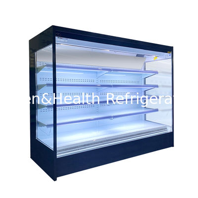 Grande Capacidade 3m Multideck Open Chiller para eficiência de refrigeração comercial