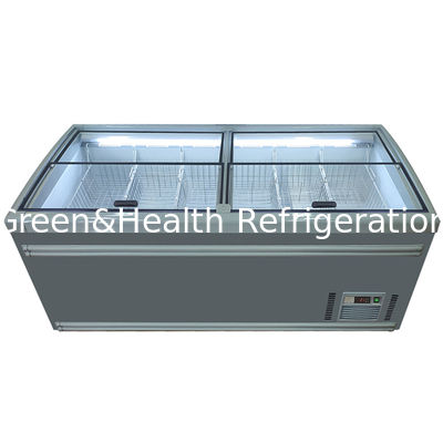 50Hz Supermercado Carne congelada e frutos do mar Display Chest Island Freezer