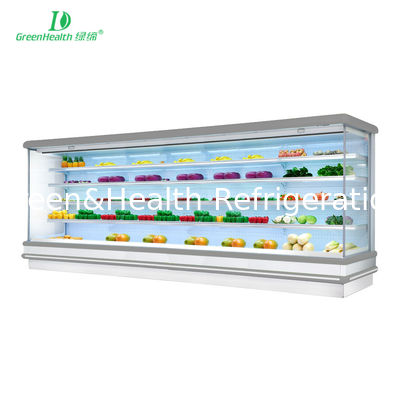 Vegetal comercial refrigerar aberto refrigerado do fã do refrigerador da vitrina