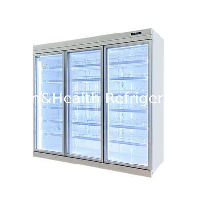 Ventilador de arrefecimento Copeland Swing Glass Door Freezer Com R404 Refrigerante