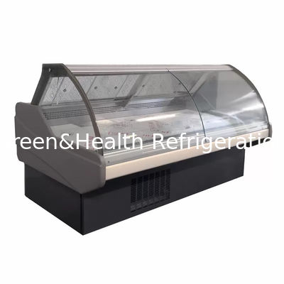 Plug-in sistema Deli Display Refrigerador Display Carne Cooler Case para loja