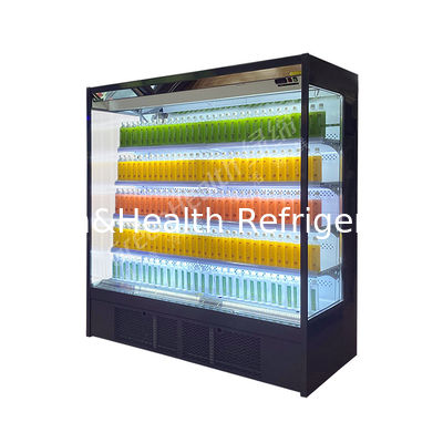Display LED Frente Aberto Frigorífico Multideck Chiller Com Cortina Noturna