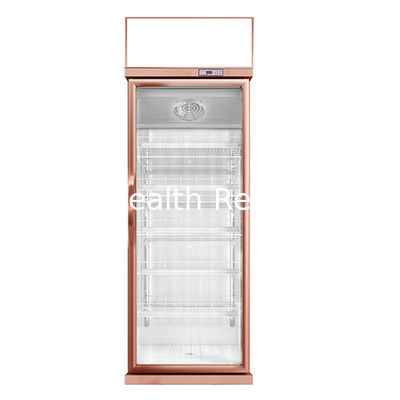 Quatro camadas Quadro de vidro Porta Bebidas Refrigerante Display Freezer