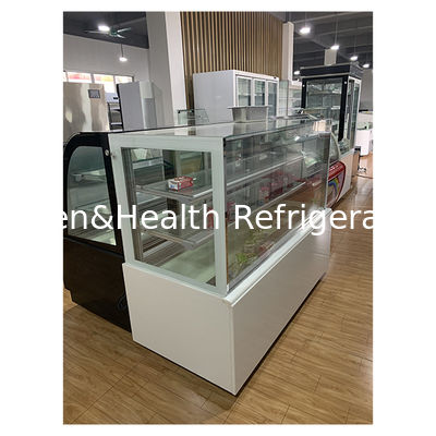 Loja de bolos de vidro transparente de camadas múltiplas usa armazenamento display display cake freezer