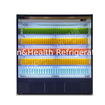 Prateleira de Exibição de Cinco Camadas Unidade Inferior em Ângulo Reto Armazenamento Aberto Exibição Congelador