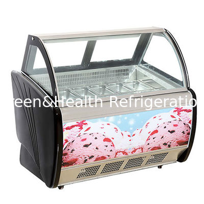 Loja de conveniência / Loja Comercial Multiplate Sorvete Refrigerado Armazenamento Display Freezer