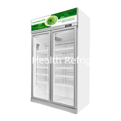 Supermercado com portas de vidro duplo Bebidas e Bebidas Refrigerador Display Freezer